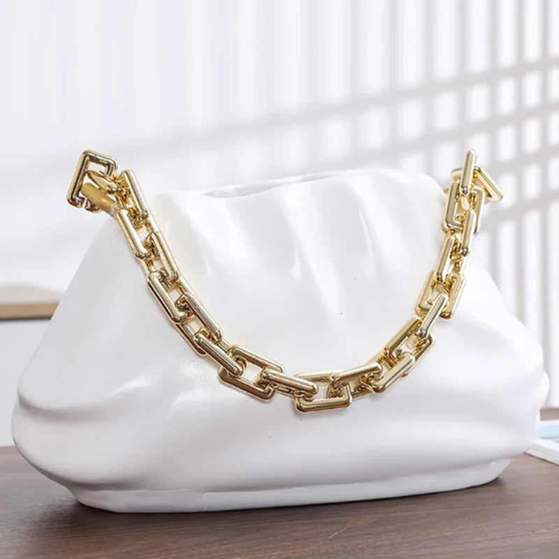 Creative Bag Bag Resin Flower Vase Light Luxury Home Decor Art Flower Arrangement Cloud Shaped Vases Living Room Decoration