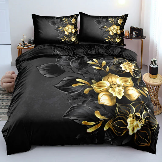 3D Design Flowers Duvet Cover and Pillowcase sets in 20 different designs and colors