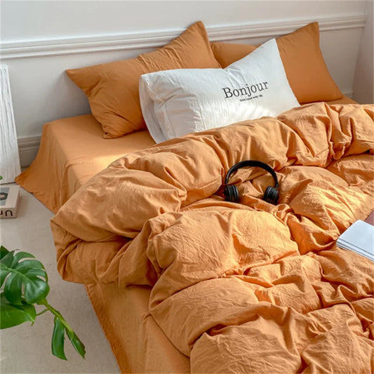 Plush Duvet with sheets and pillowcases   7 color choices